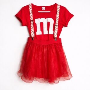 Spirit Halloween Red M&M Women's Costume Small